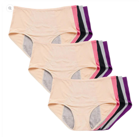 Women’s Breathable Mesh Period Underwear – Front & Back Leak-Proof