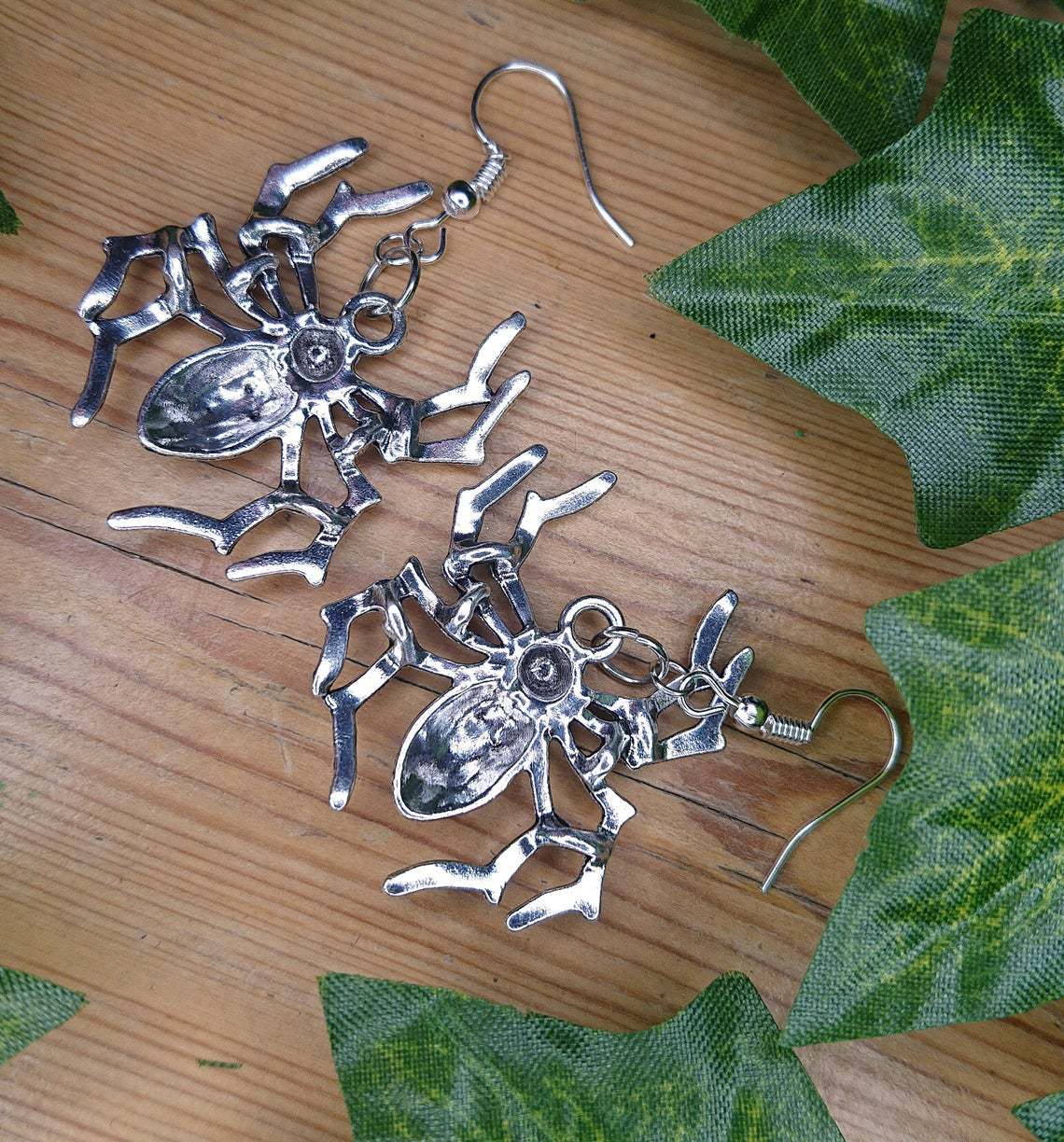 New Halloween Ear Accessories Alloy Spider Earrings Retro Insect Earrings