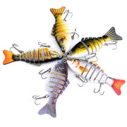 Plastic Fishing Lure 7 Sections Lure Bionic Bait