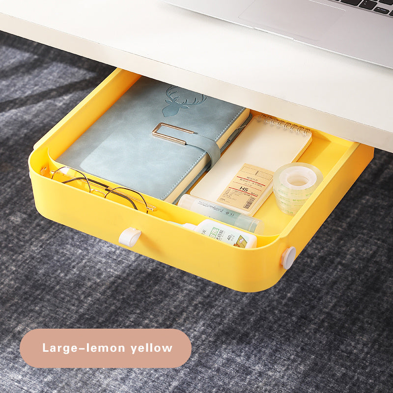 Under-Desk Drawer Storage Box – Hidden Organizer Rack