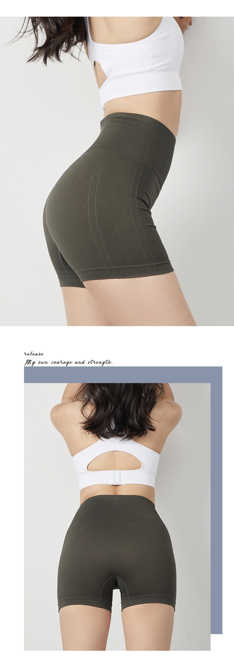 High Waist Biker Shorts – Tummy Control Fitness & Yoga Shorts