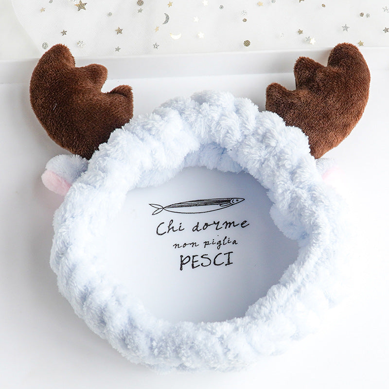 Cute Panda Ear Fleece Headband – Soft Makeup & Skincare Hair Wrap