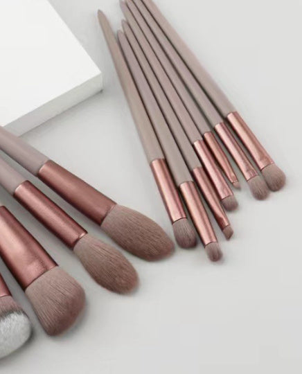 Quick-Drying Makeup Brush Set – 13-Piece Beauty Tools Kit