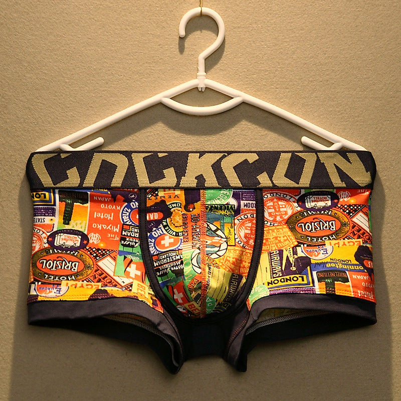 Men's Cotton Boxers Regular Fit Color Matching Pattern