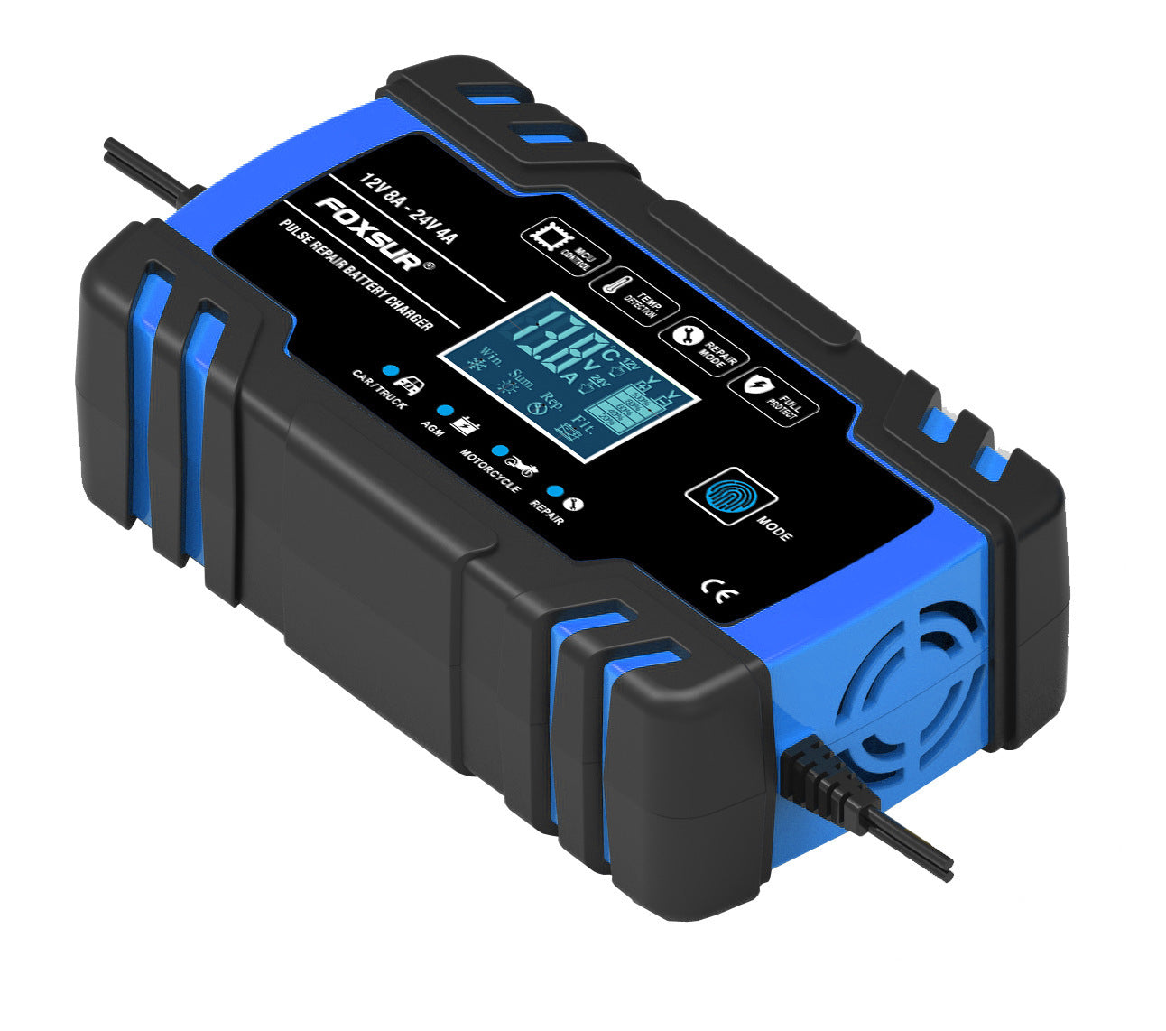 Universal 12V/24V Charger for Motorcycles, Cars & Trucks