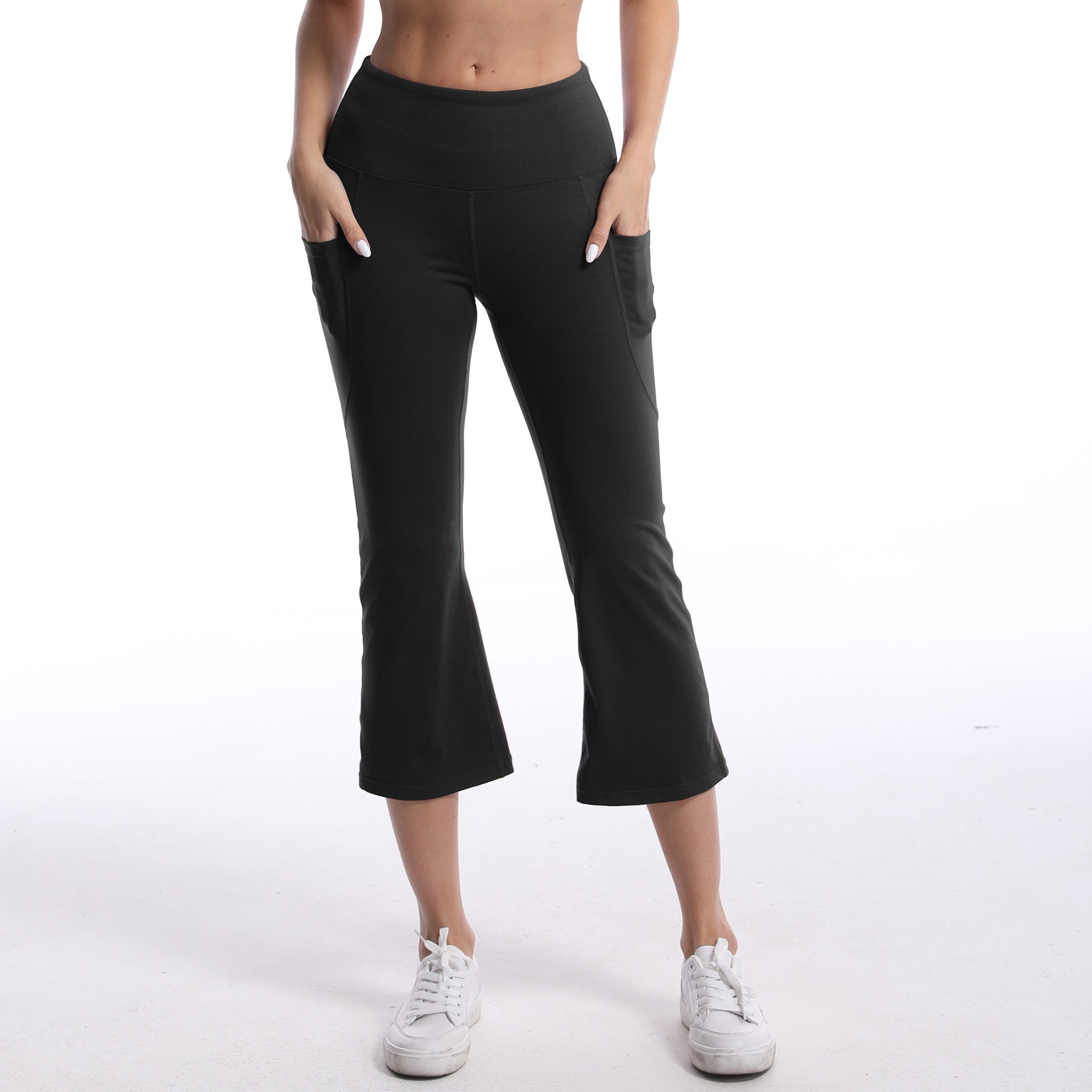 Breathable Sports Pants – Loose Fit Polyester Spandex Cropped Workout Joggers