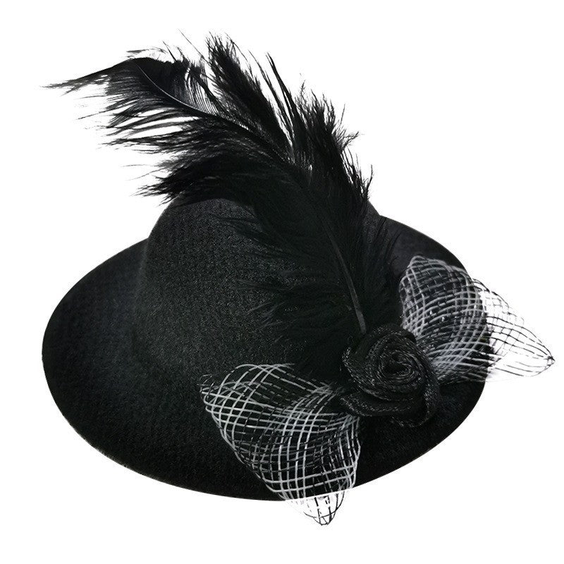 Headdress Toy Mesh Flower 7cm Pet Hat
