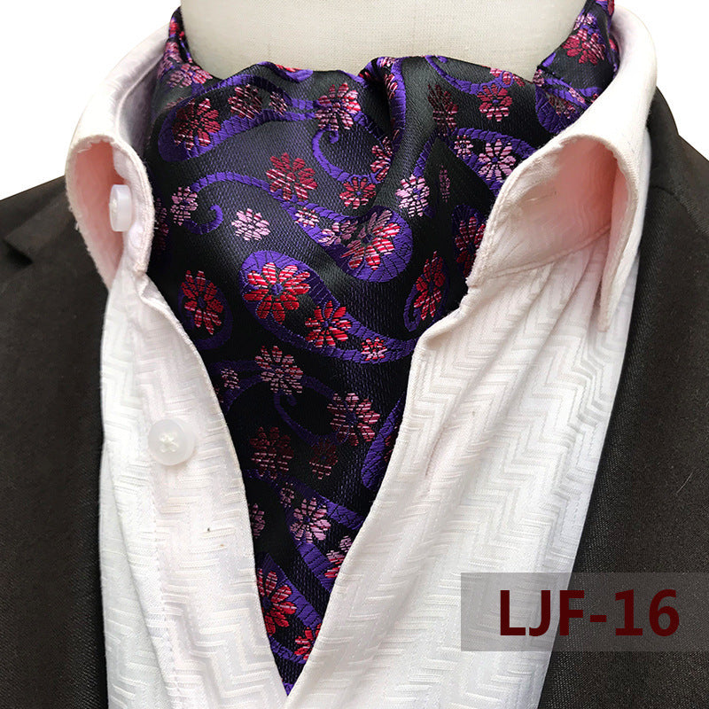 Men's British Jacquard Polyester Scarf