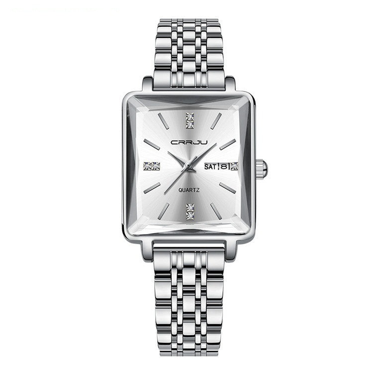 Slim Stainless Steel Belt Women's Waterproof Fashion Watch