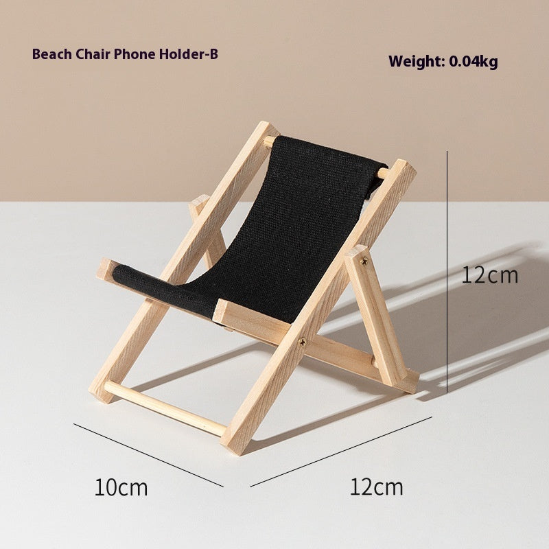 Beach Chair Mobile Phone Bracket Miniature Doll Accessories