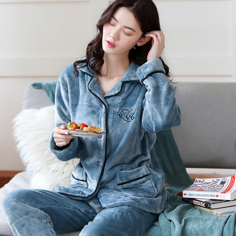 Women's Pajamas Coral Velvet Youth Home Wear Fashion