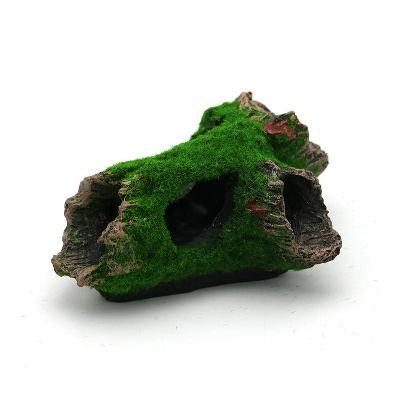 Aquarium Resin Submerged Wood Fish Tank Scenery Decoration Wood Blow Hole Diamond Tree Head