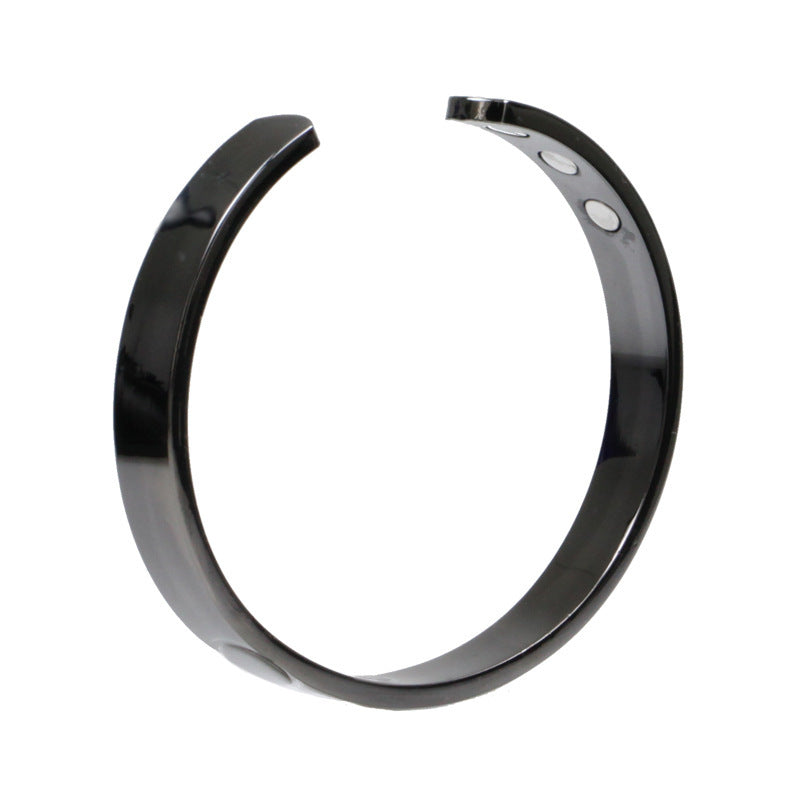Women's Gun Black Magnetic Health Bracelet