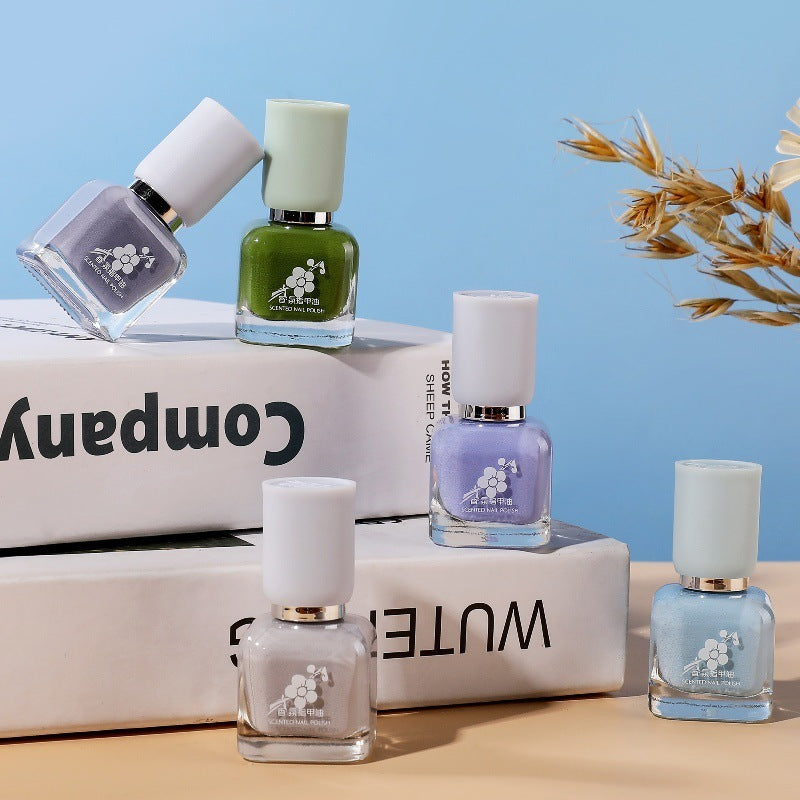 Water-based Quick-drying Baking-free Long-lasting Tearable Popular Color White Fragrance-retaining Nail Polish