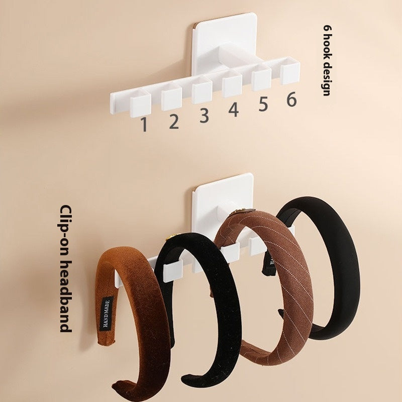 Home Wall Mount Punch Free Storage Rack Student Dormitory Hat