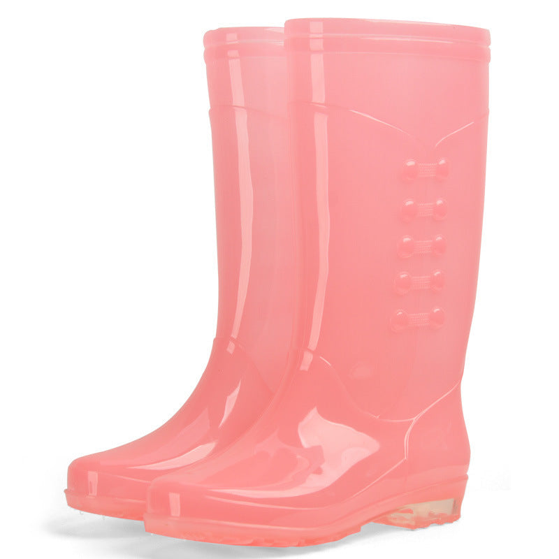 High Rain Boots Women's Fashion Flannelette Cotton Covers