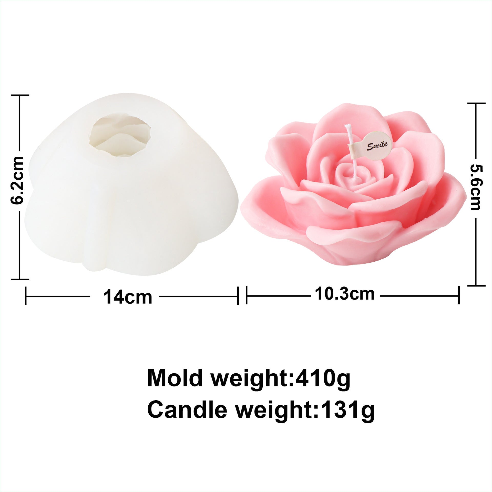 Peony Flower Silicone Candle Mold Aromatherapy Plaster Decoration Mold
