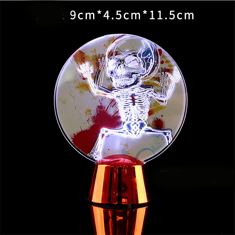 Halloween LED Night Light Desktop Horror Ornaments Lamp Holiday Bar Home Party Decoration Prop