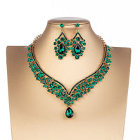 X001 Gold Green Necklace