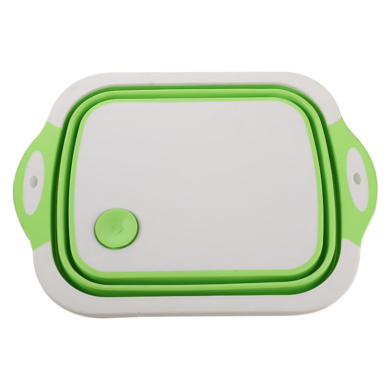 Multifunctional Folding 3-in-1 Kitchen Sink Chopping Board with Wash Basin and Strainer