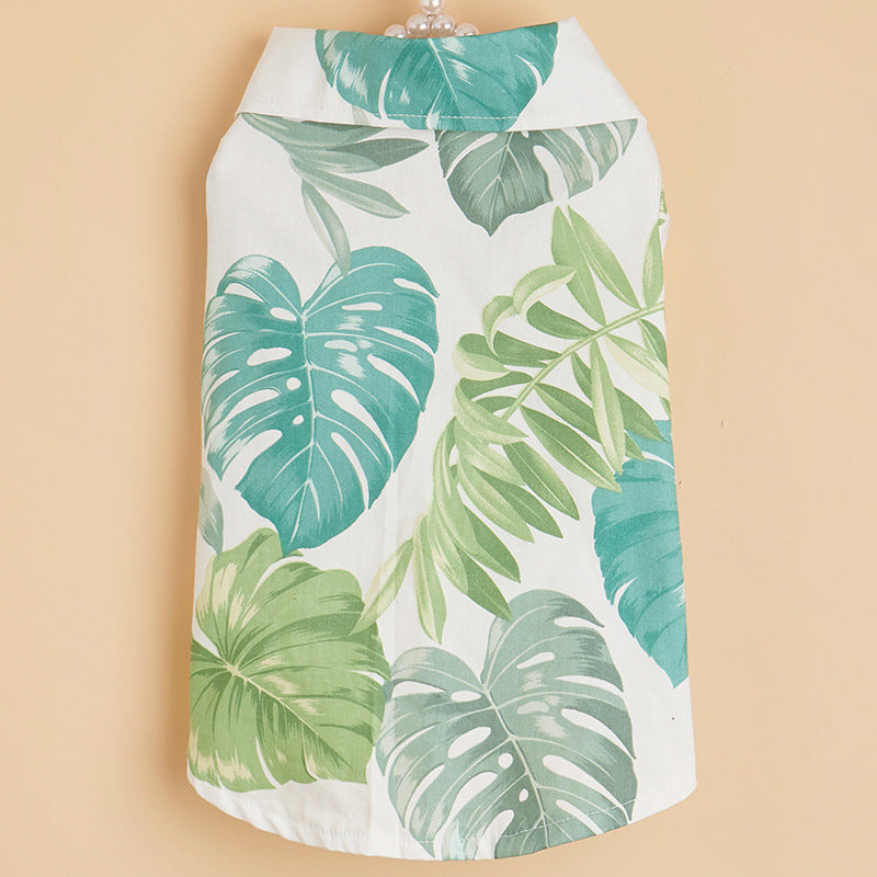 Ins Pet Clothing New Hawaiian Vacation Dog Shirt