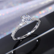 European And American Simple Zircon Engagement Wedding Ring