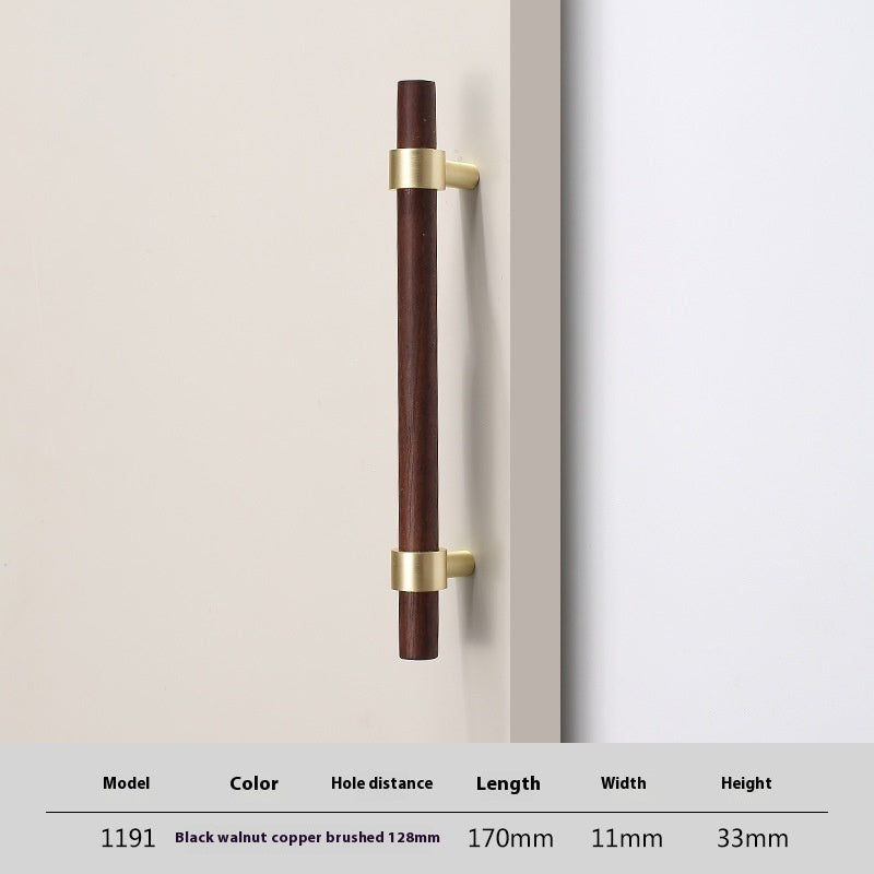 Solid Wood Handle Cabinet Door Log Wardrobe Drawer Wooden Door Handle
