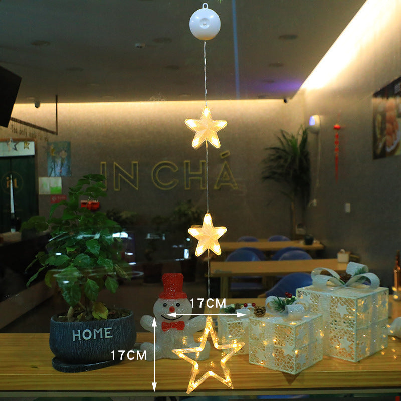Christmas Decoration Atmosphere Suction Cup Painted LED Light