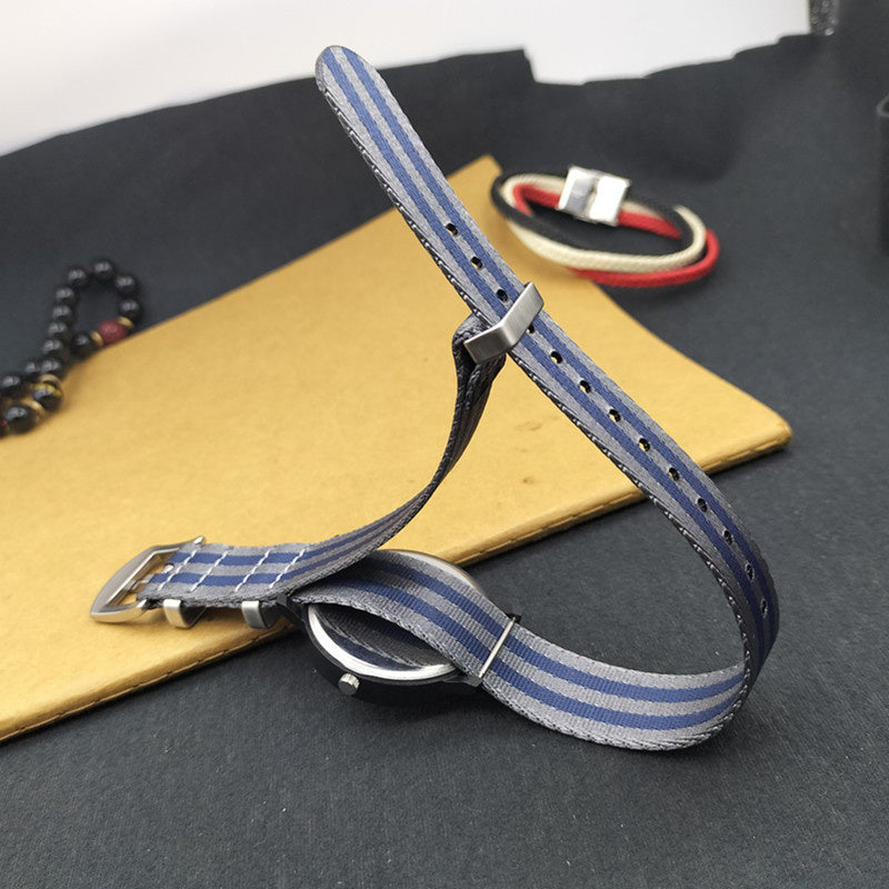 Versatile Leisure Men's Canvas Nylon Woven Strap – Durable Adjustable Band