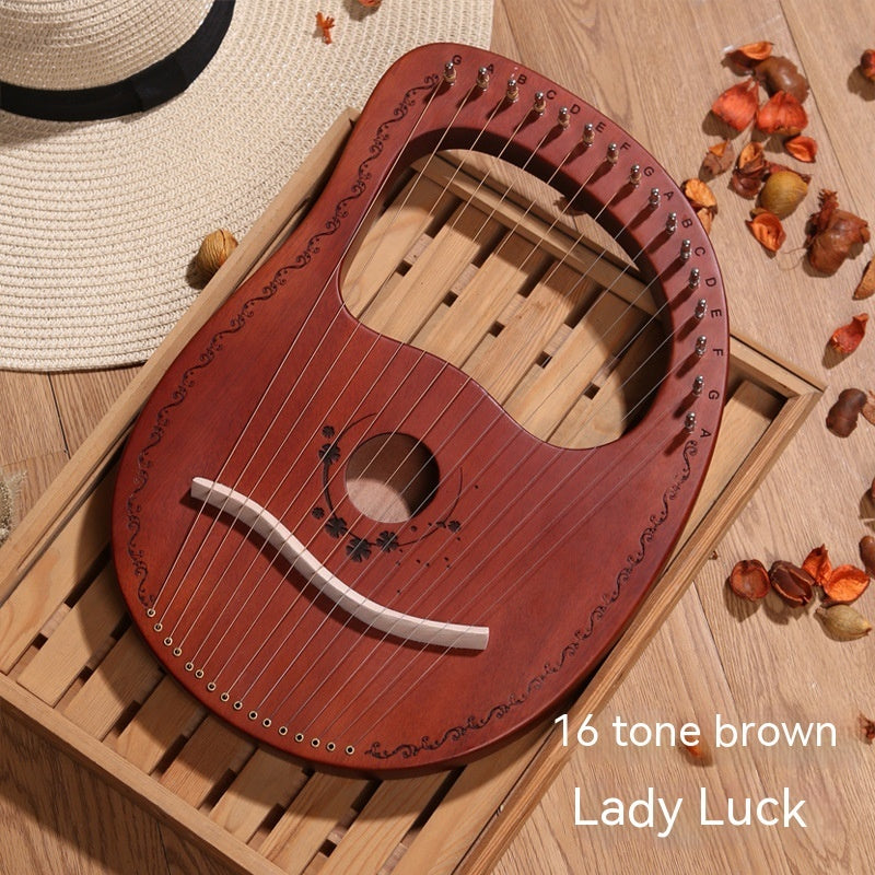 Solid Wood Veneer Lyre