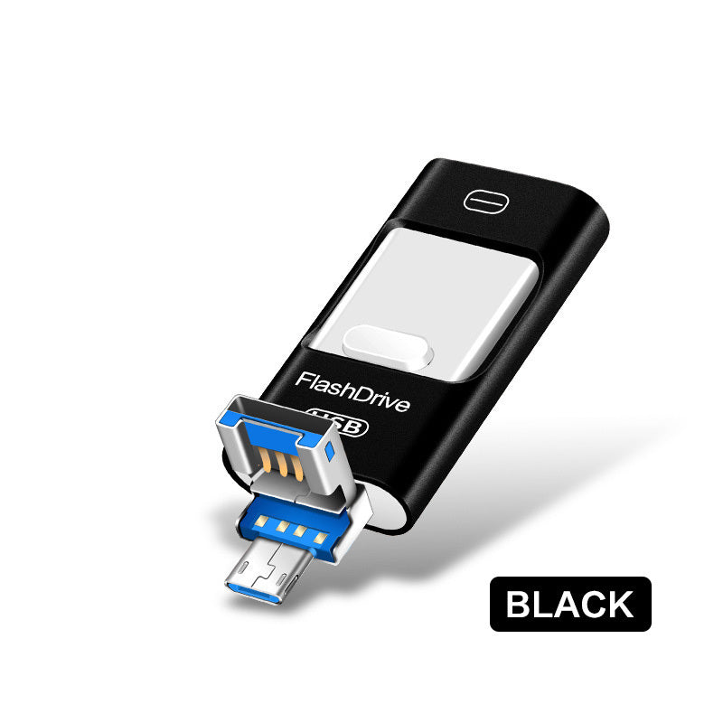 3-in-1 OTG USB Flash Drive – USB-C/Micro-USB/USB-A for Android & Computer (64–256GB)