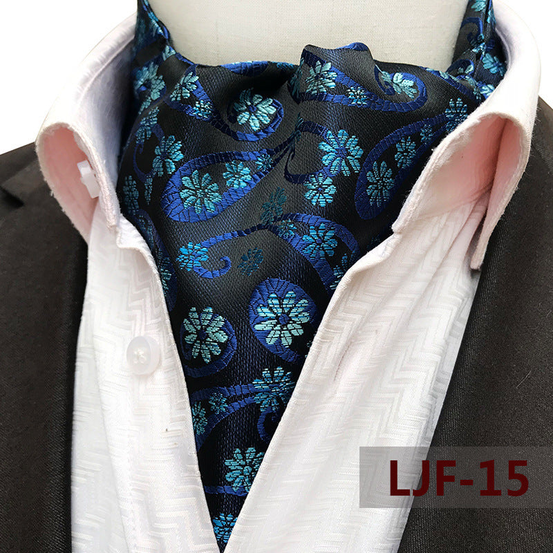 Men's British Jacquard Polyester Scarf