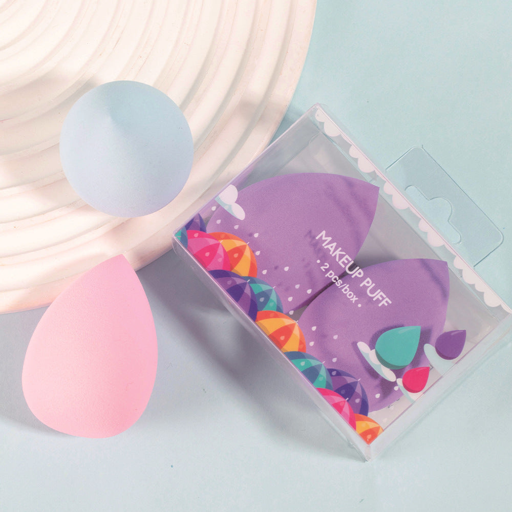 2-Pack Cosmetic Beauty Eggs – Drop & Pear-Shaped Makeup Sponges