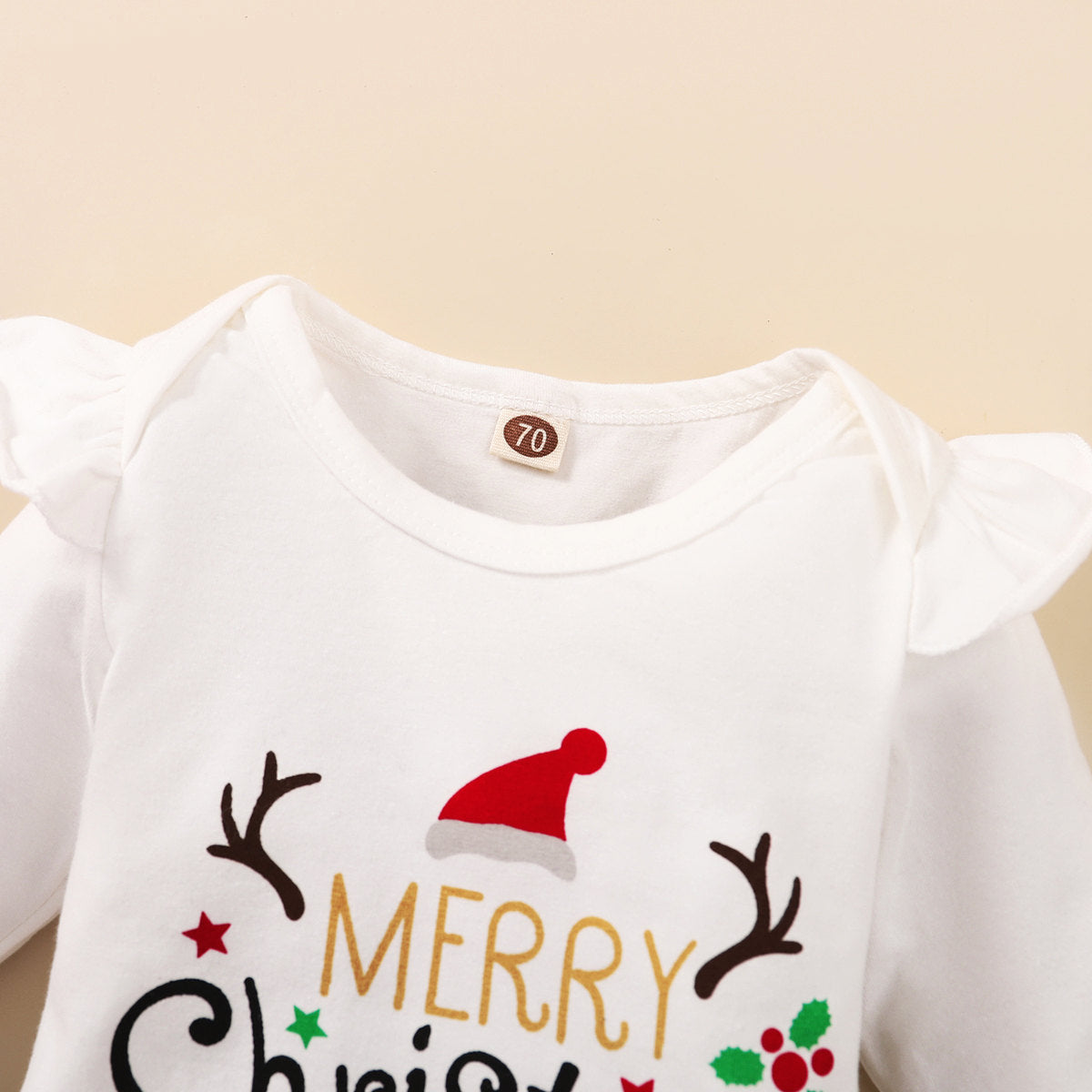 Ins Style Baby Clothing Four-piece Set With Floral Flying Sleeves