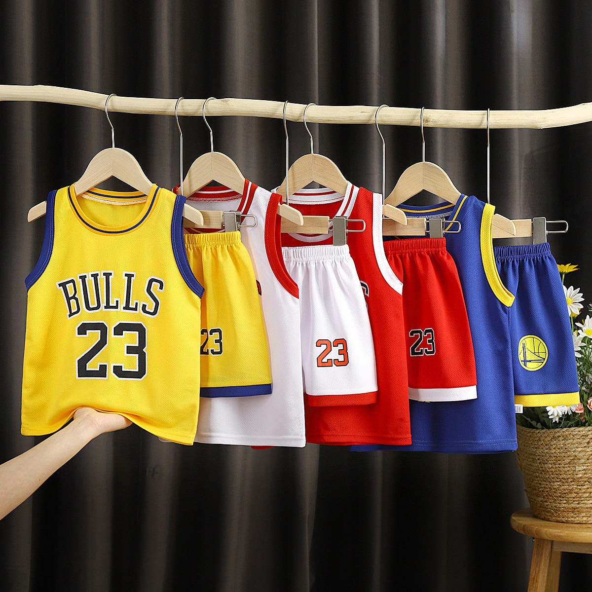 Boys Two Piece Basketball Regular Fit Chemical Fiber