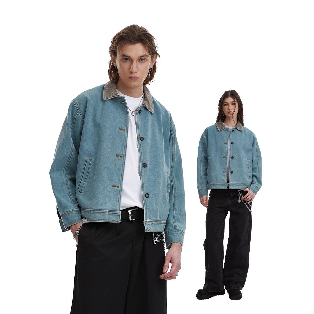 Retro Simple Loose-fitting Workwear Jacket Spring New