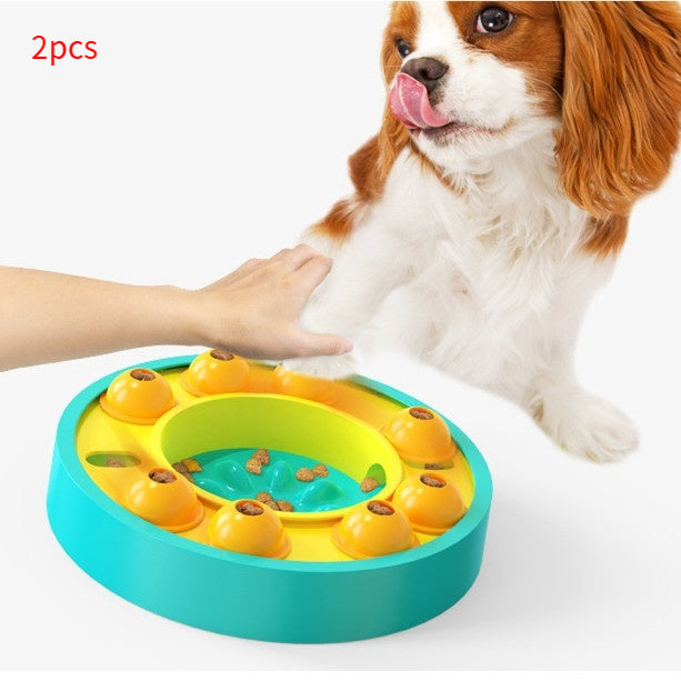 Interactive Dog Puzzle Slow Feeder Bowl – IQ & Training Toy