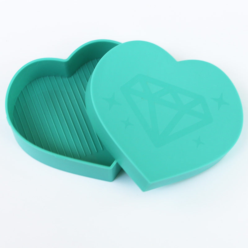 Diamond Painting Peach Heart Turning Drill Plate – DIY Multi-Function Tool Set