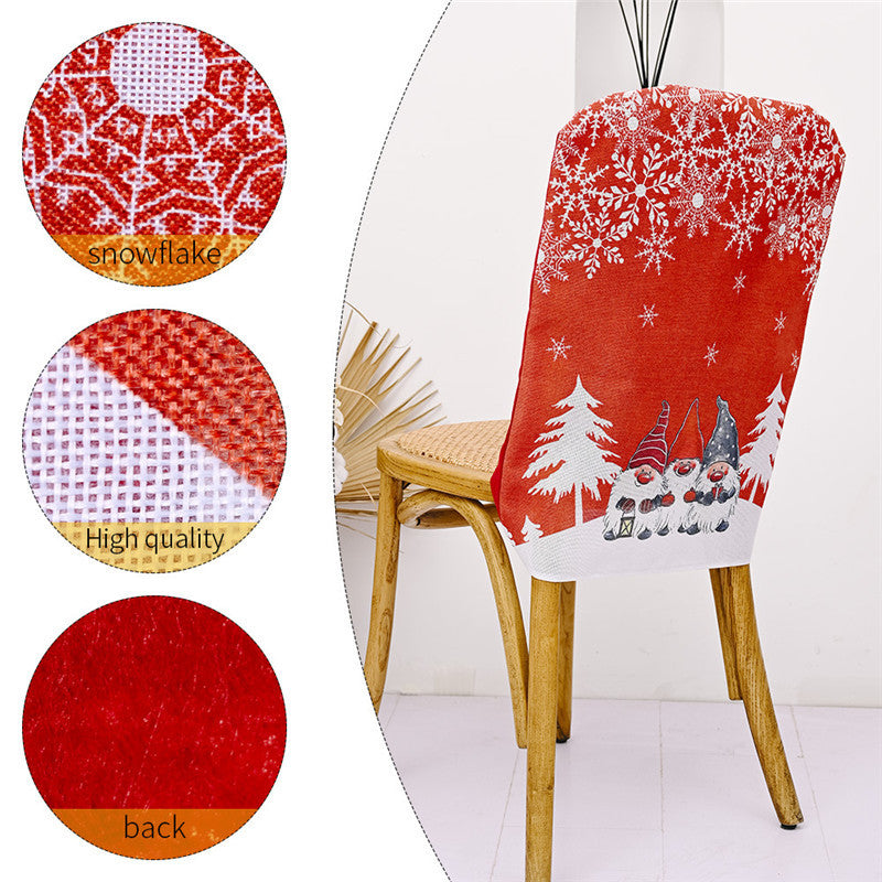Christmas Ornament Rudolph Printed Table And Chair Cover