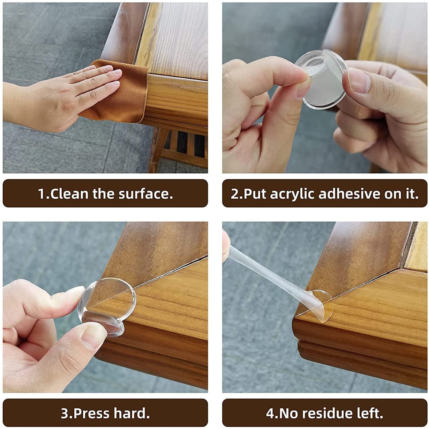 Transparent Table Corner Anti-collision Silicone Protective Sleeve For Corner Windows