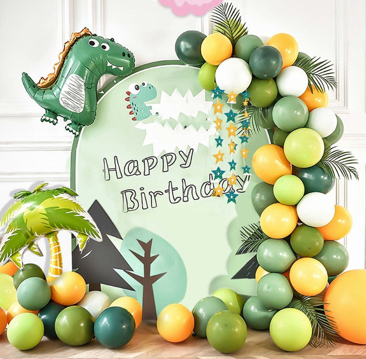 Scene Layout Aluminum Film Balloon Set Children's Birthday Theme Background Wall