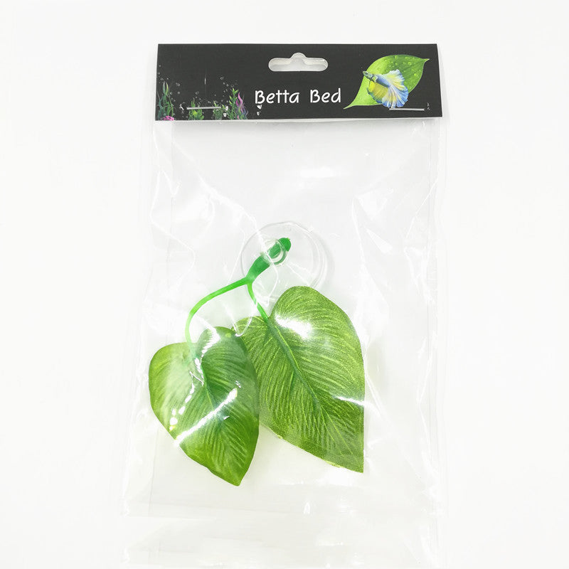 Aquarium Fish Tank Pet Decoration Landscaping Simulation Leaf Rest Leaf Ornamental Leaf