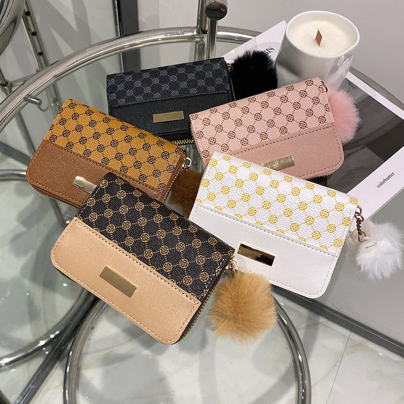 Women's Korean Style PU Leather Bag Wallet Letter Print