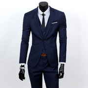 Suit Set Three-piece Set Slim-fit Korean Formal Wear