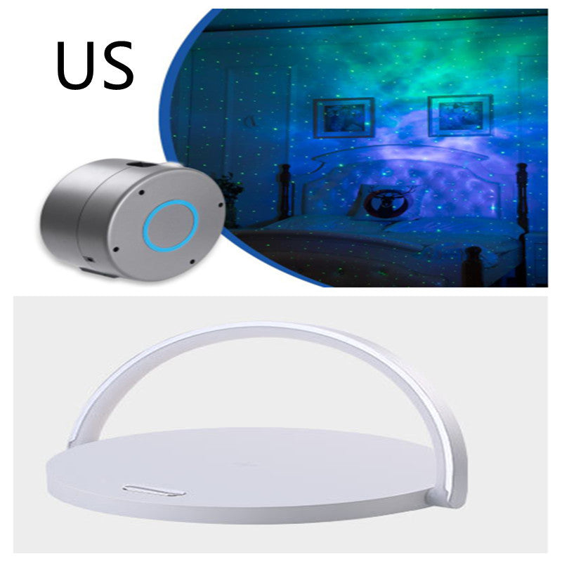 Fast Qi Wireless Charging Table Lamp – 15W Dimmable LED, Touch Control, USB-C