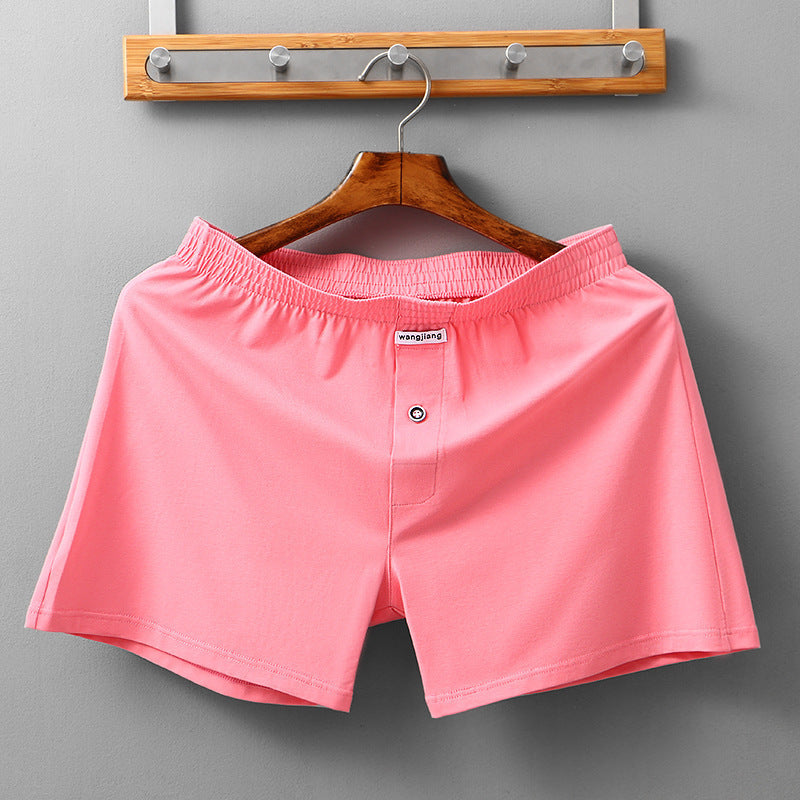 Cotton Men's Boxers Can Be Worn Outside And Breathable
