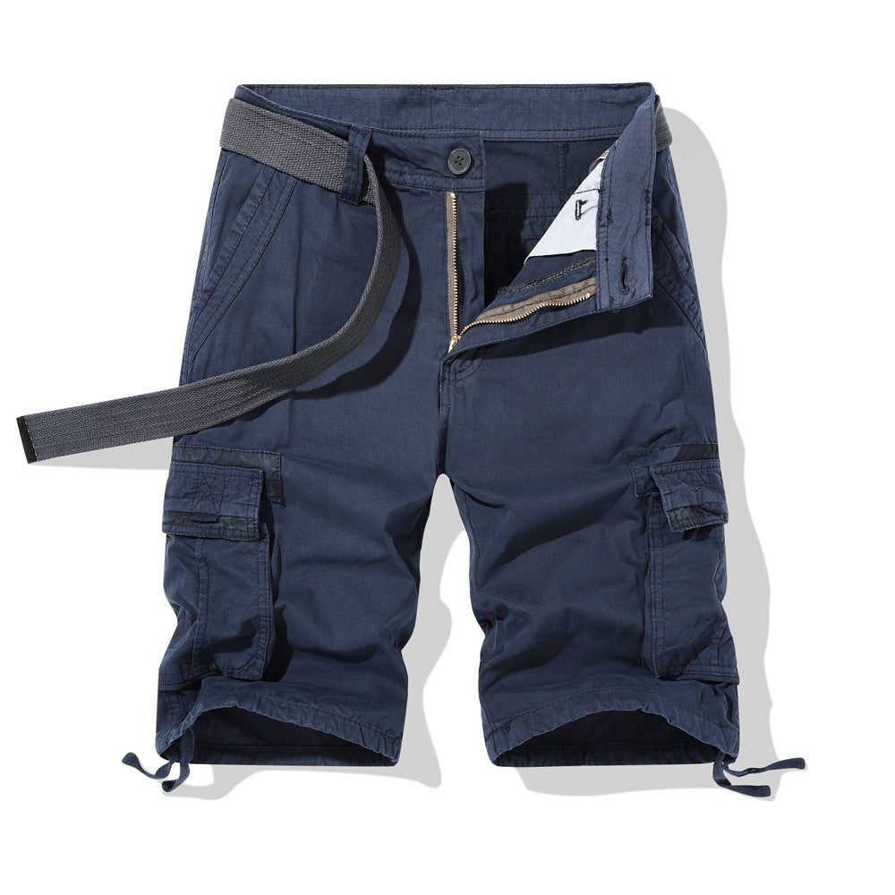 Workwear Shorts Men's Summer Solid Color Multi-pocket