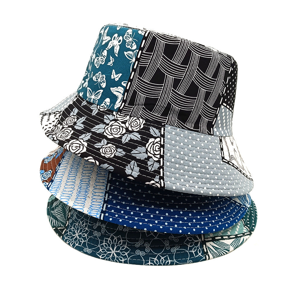 Geometric Print Reversible Bucket Hat