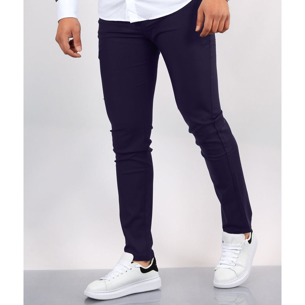 Men’s Chinese Linen Pants – Retro Loose Straight-Leg Casual Trousers