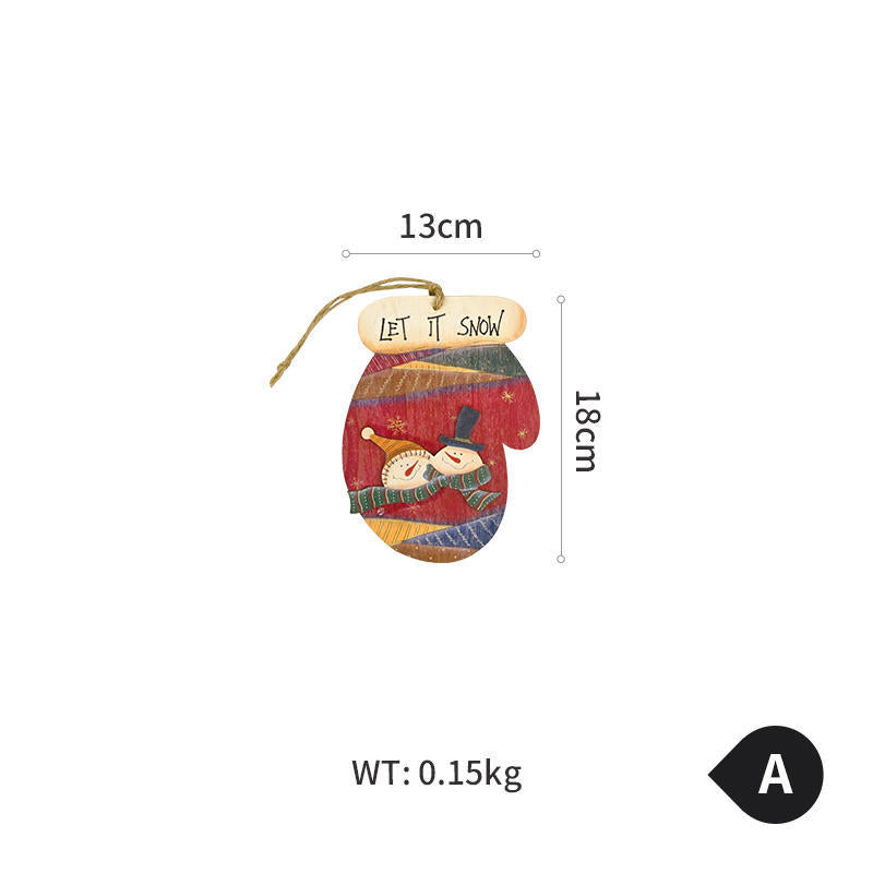Wall Decoration Christmas Wooden Ornaments